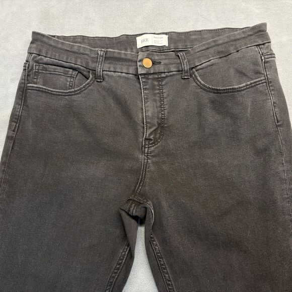BKE Payton Jeans Size 33 Mid-Rise Ankle Skinny Distressed Stretch Black - Picture 3 of 7